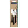 CONJ TRAMONTINA GARFO CHURRASCO PRETO3PC